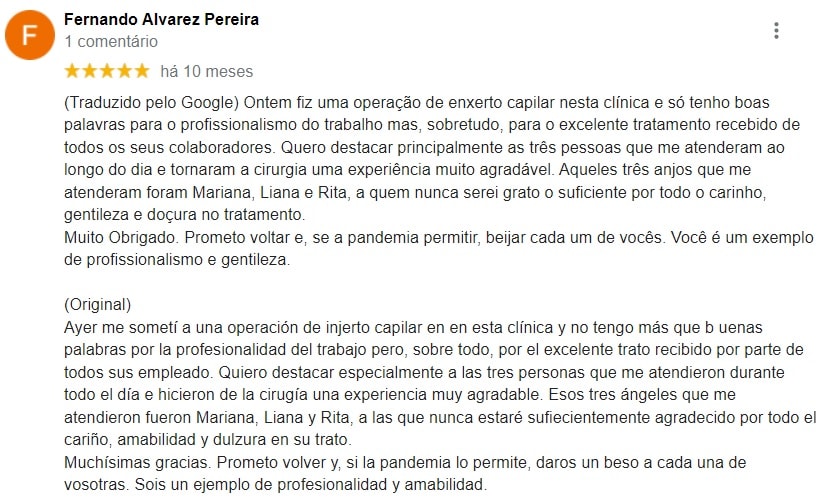 Transplante Capilar Opiniões Transplante Capilar Opiniões